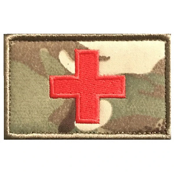 Customized Medical Assistance Embroidery Hook Loop Armband Badge
