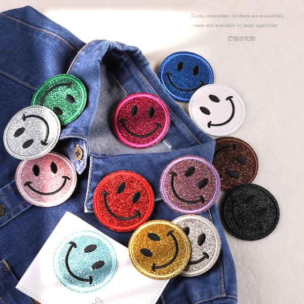 Smiley Expression Clothe  Patch Applique Diy Self Adhesive Sticker