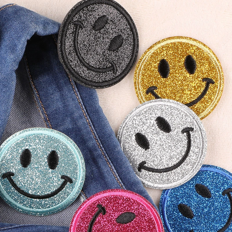 Smiley Expression Clothe  Patch Applique Diy Self Adhesive Sticker