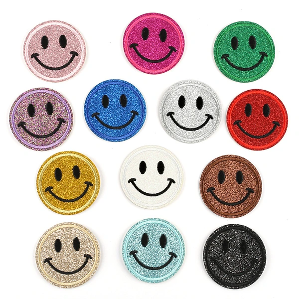 Smiley Expression Clothe  Patch Applique Diy Self Adhesive Sticker