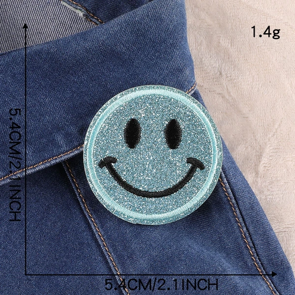 Smiley Expression Clothe  Patch Applique Diy Self Adhesive Sticker