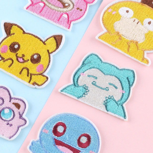Kids Cartoon Pokemon Sticker Pikachu Badge Children DIY Gift