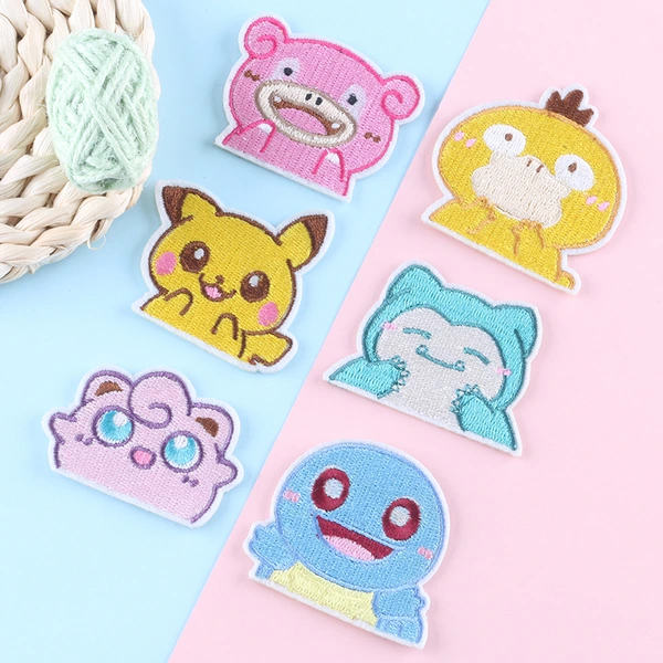 Kids Cartoon Pokemon Sticker Pikachu Badge Children DIY Gift