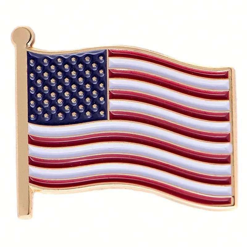 Promotional National Flag Enamel Pin Badge Country Flag Lapel Pin