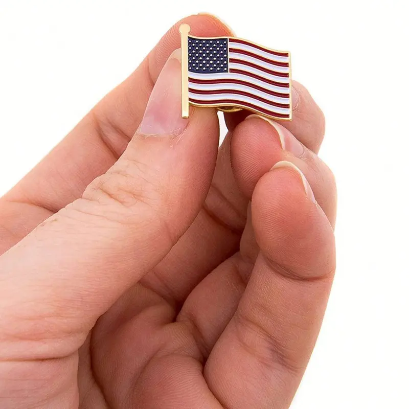 Promotional National Flag Enamel Pin Badge Country Flag Lapel Pin