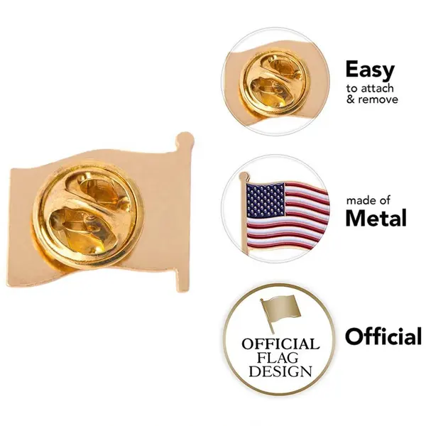 Promotional National Flag Enamel Pin Badge Country Flag Lapel Pin