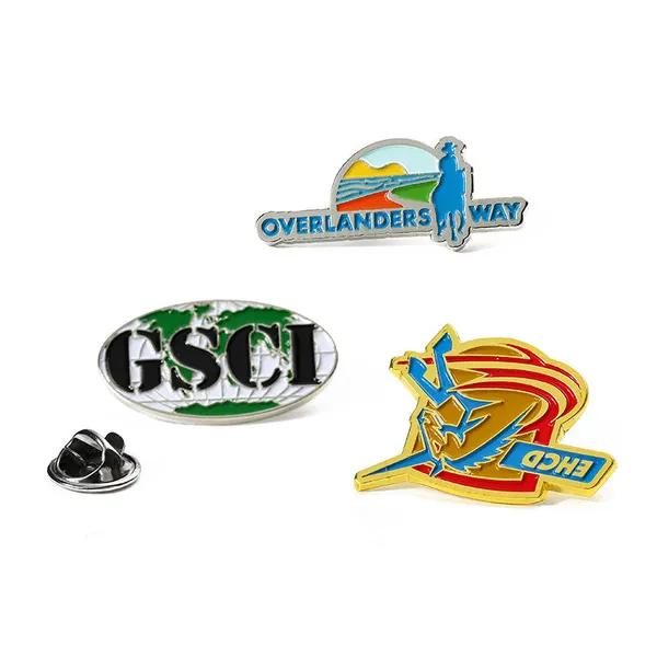 New Round Custom Epoxy Enamel Lapel Pins Gift Badge