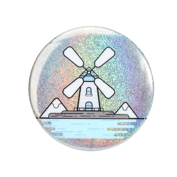 Custom Anime Heart Tin Badge Promotional Kawaii Button Pins