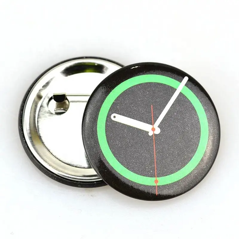 Tin Material Blank 44mm Round Pin Badge Button Badge With Custom Logo