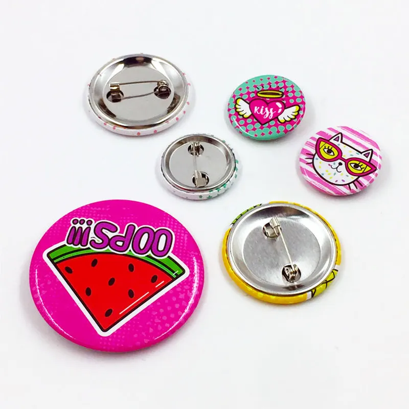 Hot Selling Button Badge Tin Badge 2 Inch Diameter Print Custom Design