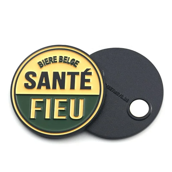 Customized Soft Enamel Badge Matt Black Metal Fridge Magnet Souvenir