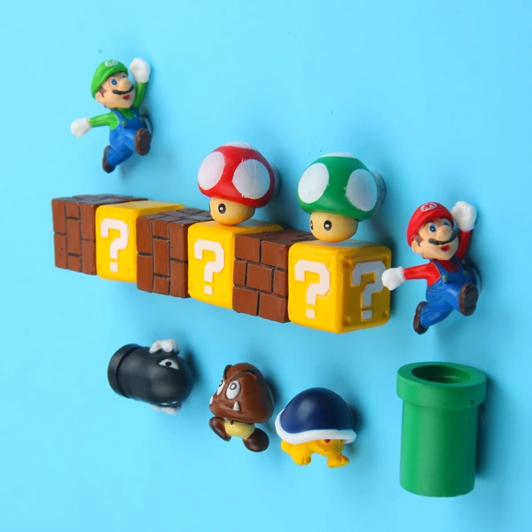 3D Plastic Super Mario Bros Fridge Magnet