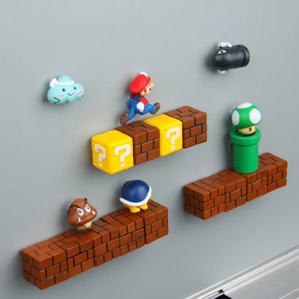 3D Plastic Super Mario Bros Fridge Magnet