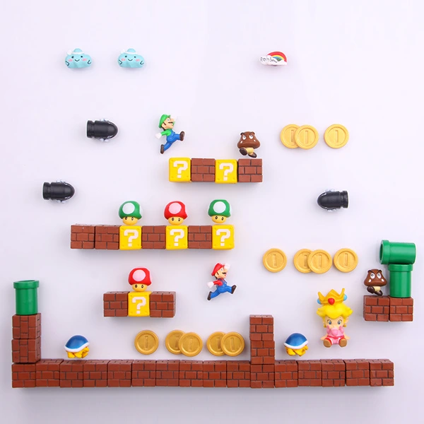 3D Plastic Super Mario Bros Fridge Magnet