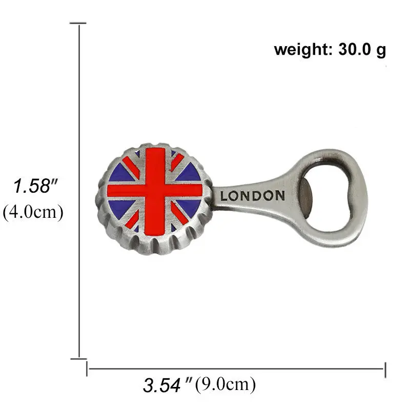 Kitchen UK London Tourism Souvenirs Bottle Opener Fridge Magnet