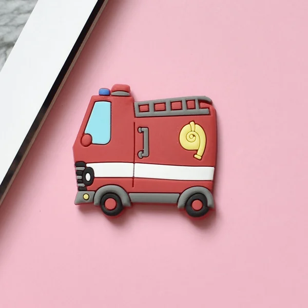 Kindergarten Teaching Various 3D PVC Vehicle Fridge Magnet