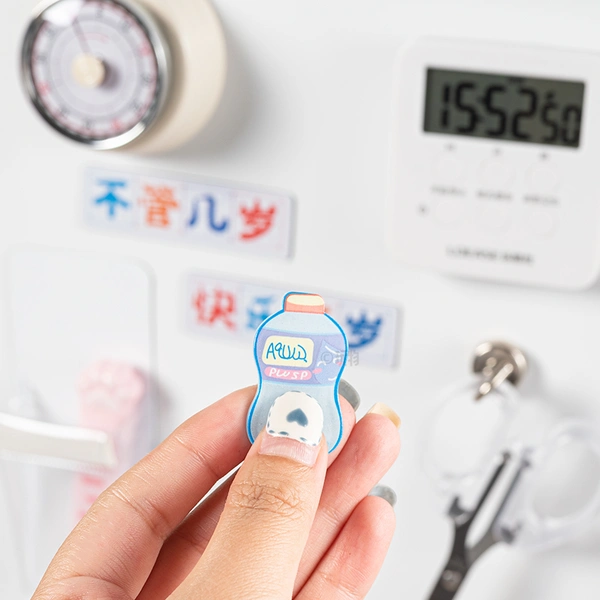 Cartoon Drinks Food Acrylic Magnetic Sticker Home Fridge Magnets