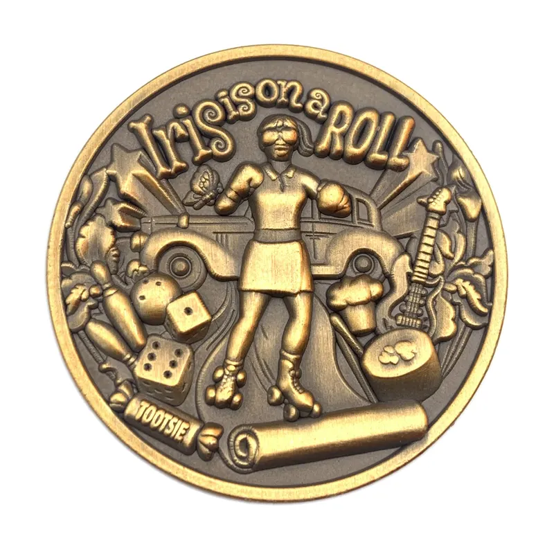 Custom 3D Zinc Alloy Brass Copper Metal Logo Souvenir Challenge Coin
