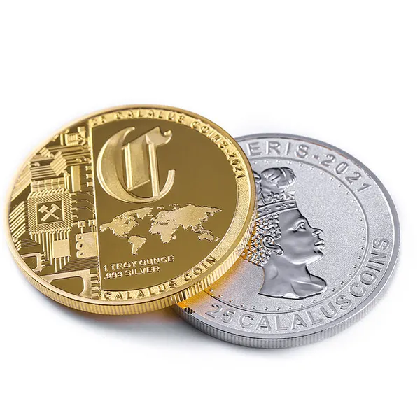 Custom Personalized Souvenir Custom Gold Silver Coin