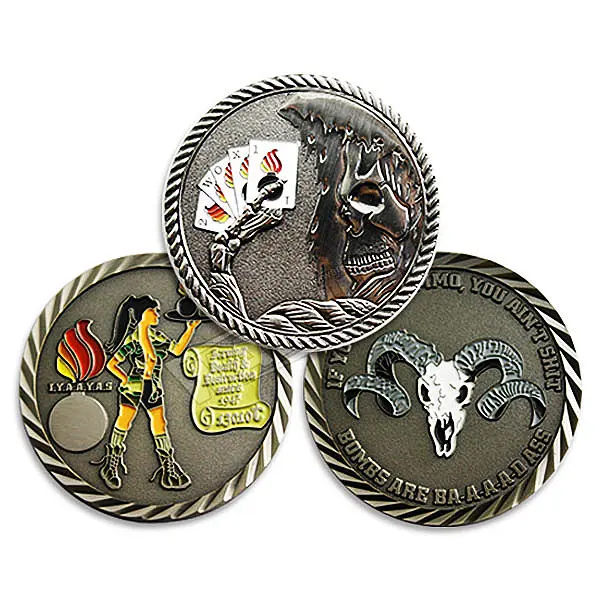Custom Made 2D 3D Metal Enamel Metal Souvenir Coins Challenge Coins