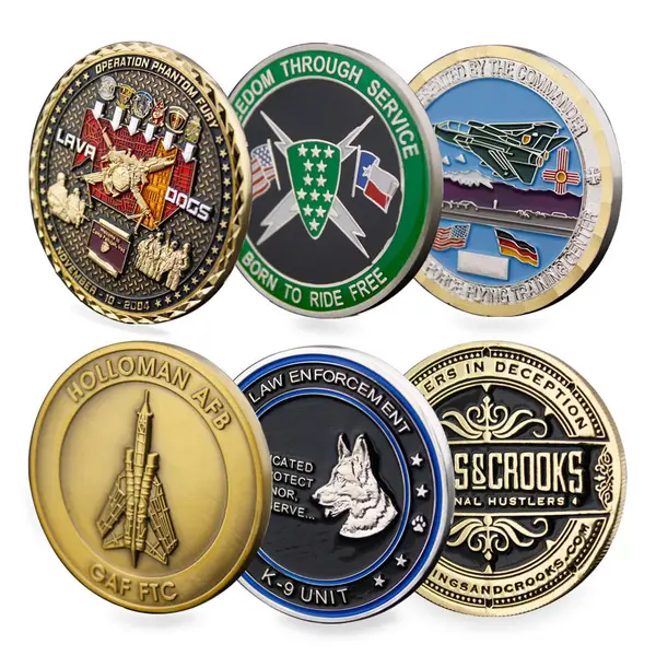 Custom Made 2D 3D Metal Enamel Metal Souvenir Coins Challenge Coins