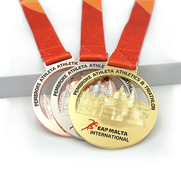 Custom 3D Metal Award Dance Sports Competition Champion Medal
