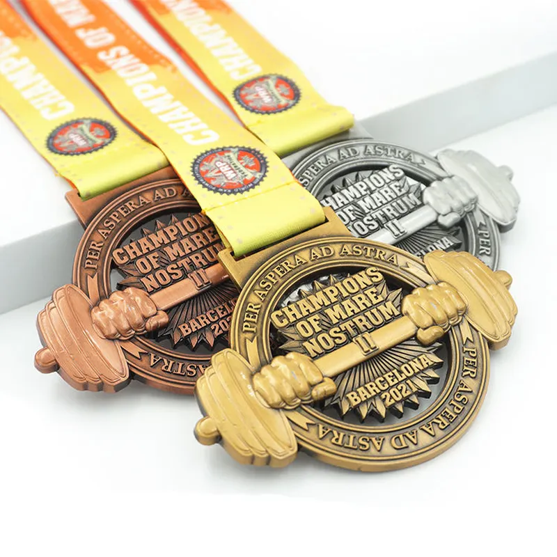 Custom 3D Metal Award Dance Sports Competition Champion Medal