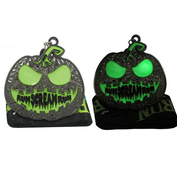 New Running Sports Halloween Marathon Virtual Running Custom Medal