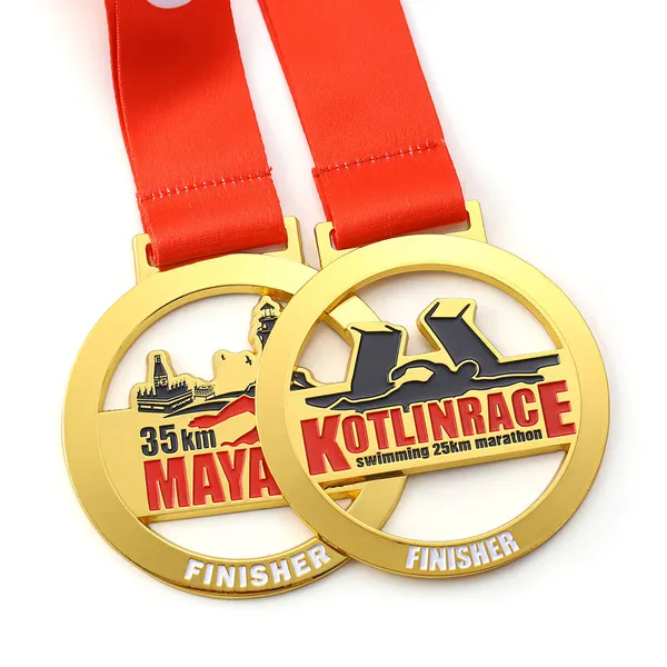 Customized 3D Zinc Alloy Swimming Award Medals
