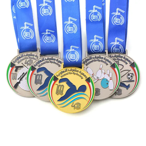 Customized 3D Zinc Alloy Swimming Award Medals