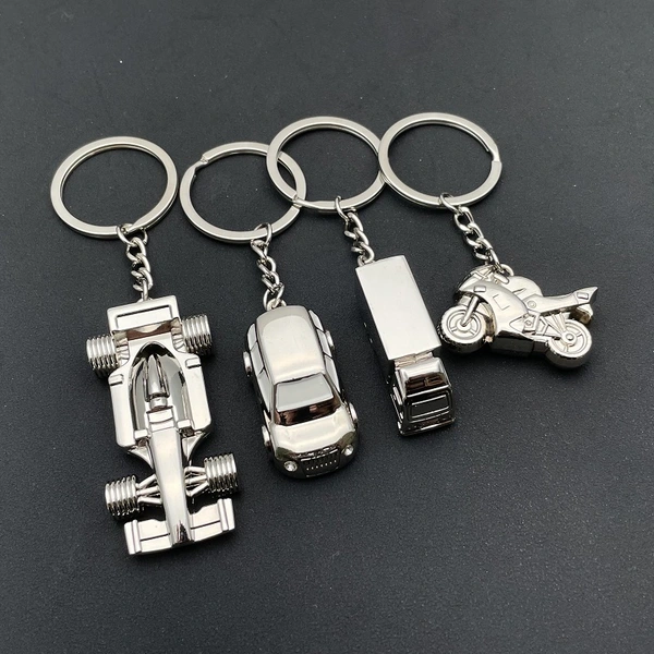 New Creative Custom Vehicle Racing Car Motorcycle Metal Key Chain