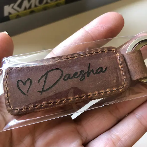 Custom Genuine Leather Holder Keychain