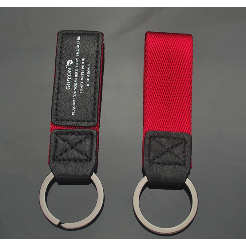 Custom Promotional Quality Genuine Leather Keychain Business Gift