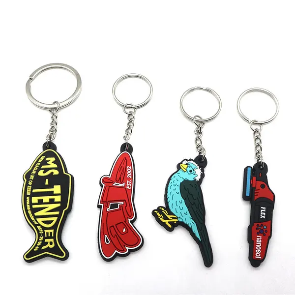 High Quality Custom 2D/3D PVC Keychains for Promotion Gifts