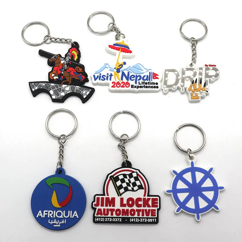 High Quality Custom 2D/3D PVC Keychains for Promotion Gifts