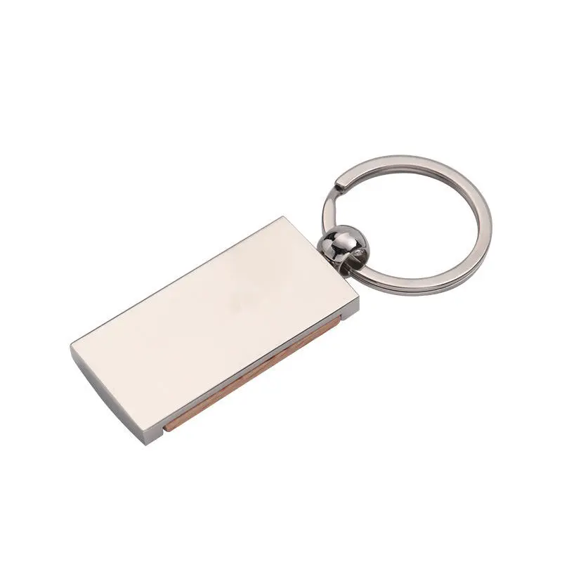 Custom Wooden Laser Logo Engrave Wood Keychain Promotion Gift