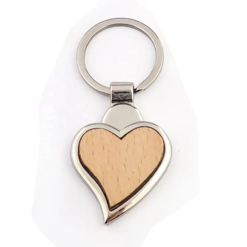 Blank Wooden Key Chains Wood Keychain with Laser Engraving Logo