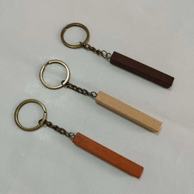 Custom DIY Gifts Handmade Keychain Wooden Key Tag
