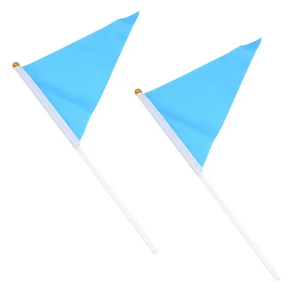 Triangle Shape Customized Logo Flag Waving Mini Hand Flag Wholesale