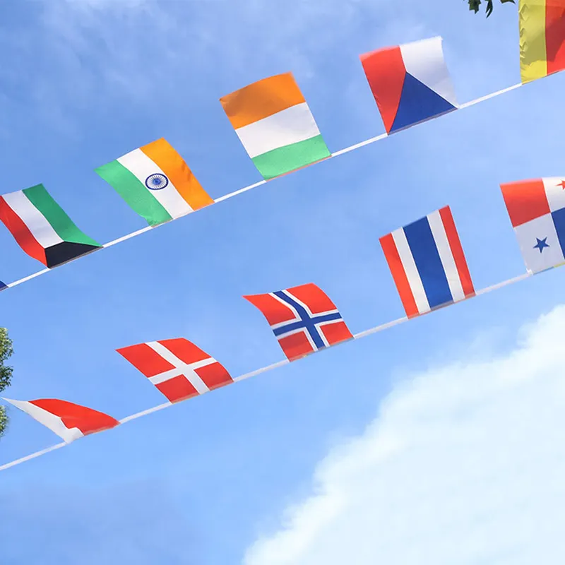 World Cup Custom National String Flag for Festival Party Bar Club