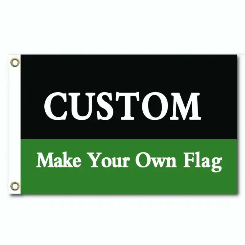 Custom Size Logo Printed Polyester Flag For Advertising Decoration