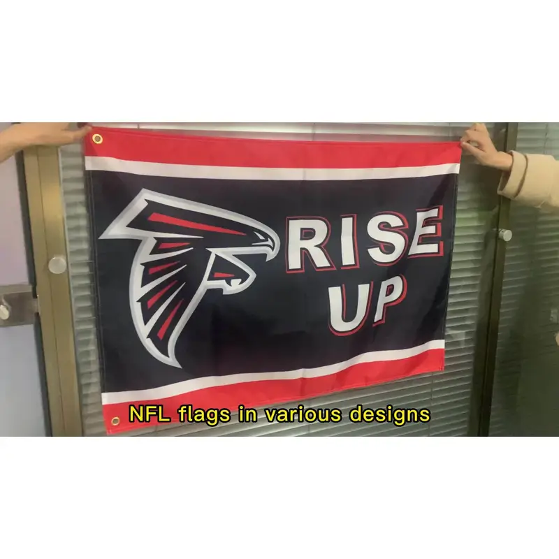 Custom Polyester Digital Printing 3x5ft NFL Team Oakland Raiders Flag