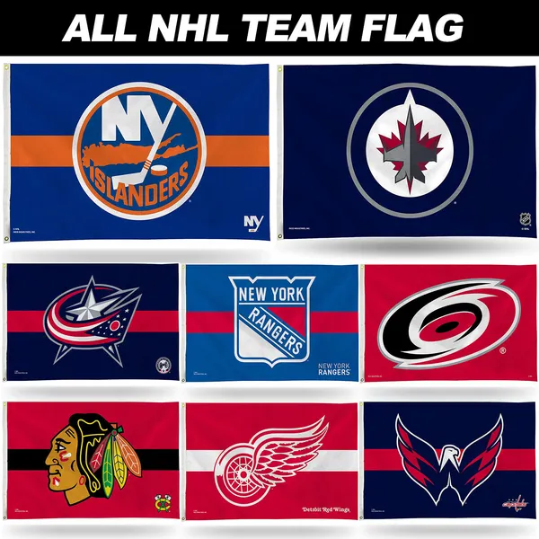 Custom NHL Flag 3*5ft Hockey Sport Fans Celebration Flag Wholesale