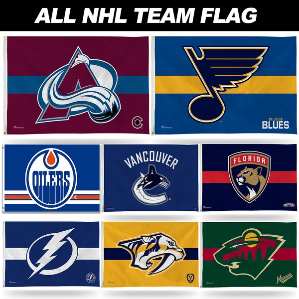 Custom NHL Flag 3*5ft Hockey Sport Fans Celebration Flag Wholesale