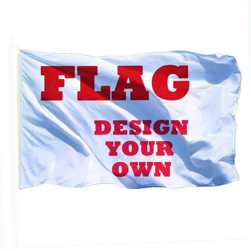 Double Stitching 2x3 3x5ft Custom Company Group Organization Flag