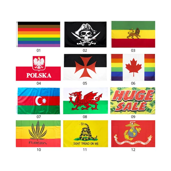 Double Stitching 2x3 3x5ft Custom Company Group Organization Flag