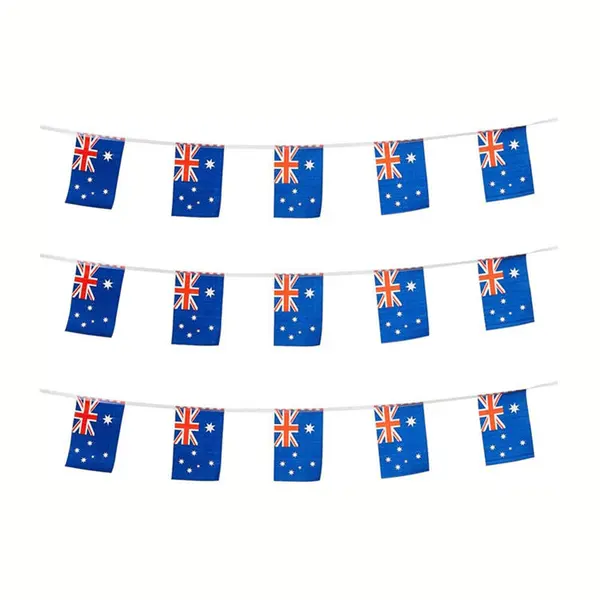 Custom Colorful Triangle Pennant Holiday Party Decoration String Flags