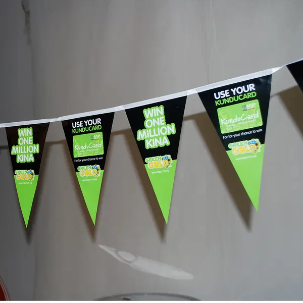 Custom Outdoor Celebration Supermarket Promotions Bunting Flags