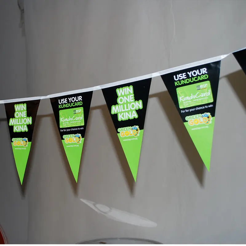 Custom Outdoor Celebration Supermarket Promotions Bunting Flags