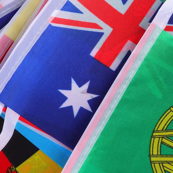 Countries Flags Hanging String Flag for Bar Restaurant Decoration
